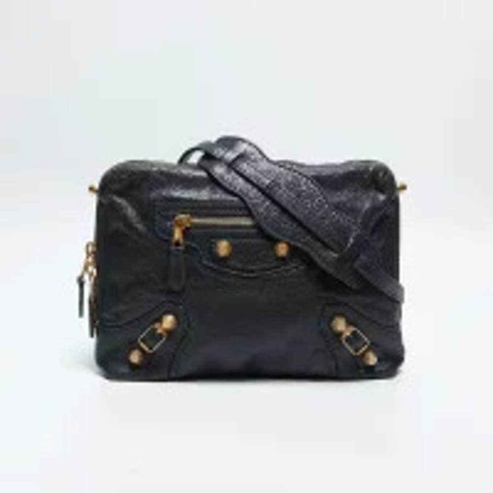 Balenciaga Shoulder City Bag Gray